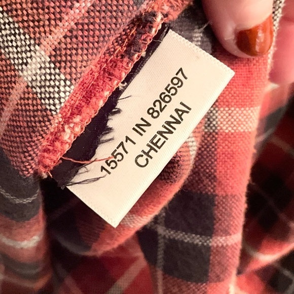 Burton Women’s button down Shirt Plaid Flannel 100% cotton Grungy S - Picture 14 of 14